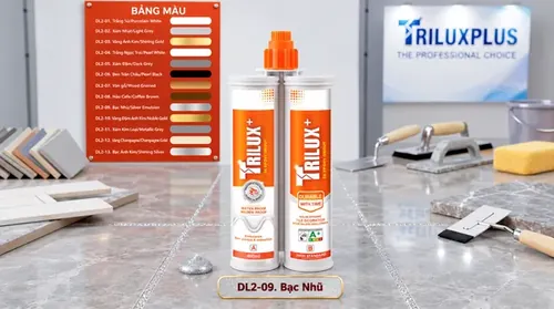 Keo chà ron 2 thành phần Trilux+ 09 Bạc Nhũ