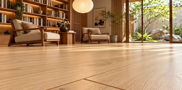 Mẫu ron gạch màu gỗ thực tế 3