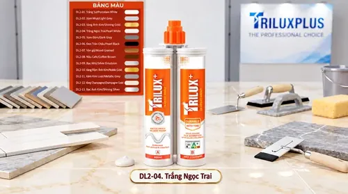 Keo chà ron 2 thành phần Trilux+ 04 Trắng Ngọc Trai