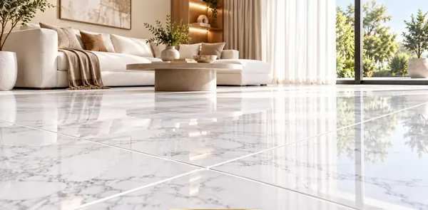 Mẫu ron gạch màu trắng thực tế 3