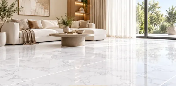 Mẫu ron gạch màu trắng thực tế 5