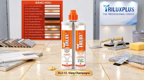 Keo chà ron 2 thành phần Trilux+ 12 Vàng Champagne