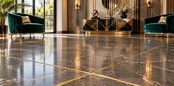 Mẫu ron gạch màu vàng đậm thực tế 3