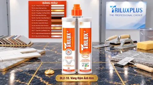 Keo chà ron 2 thành phần Trilux+ 10 Vàng Đậm Ánh Kim