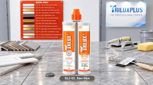 Keo chà ron 2 thành phần Trilux+ 05 Xám Đậm