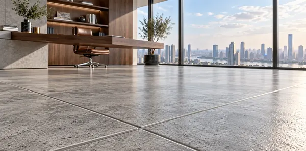 Mẫu ron gạch màu xám kim loại thực tế 3