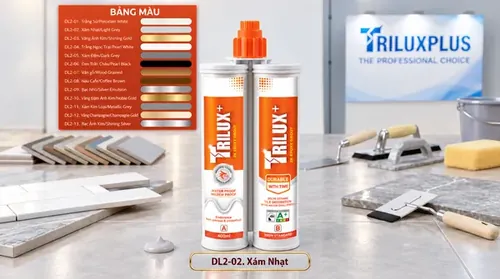 Keo chà ron 2 thành phần Trilux+ 02 Xám Nhạt